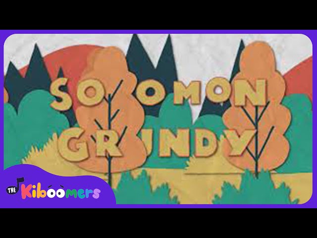Solomon Grundy Song - The Kiboomers Preschool Songs & Nursery Rhymes to Teach Days of the Week