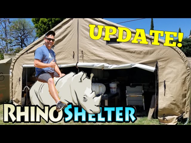 Update on the Portable Garage Shelter - Rhino Shelter Two Car Canopy Carport