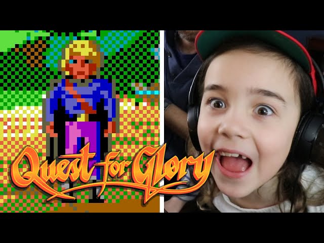 Amelia Plays QUEST FOR GLORY 1 (with Lori & Corey Cole!) | FREE DAD VIDEOS