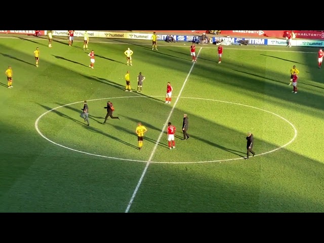 Pitch invader @ Charlton Athletic v Burton Albion - March 19th 2022