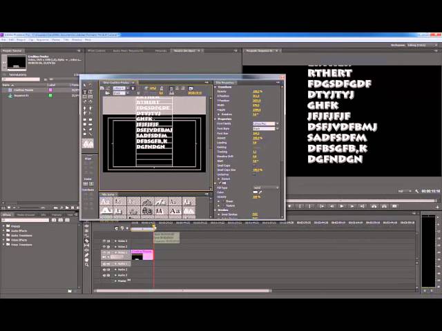 Tutorial Adobe Premiere Pro Cs6 Como hacer titulos de credito animados - Español