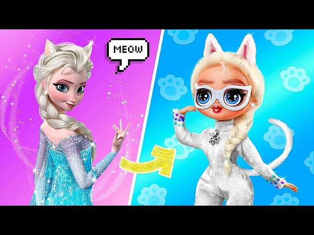 Elsa's New Look / 35 LOL Surprise OMG DIYs