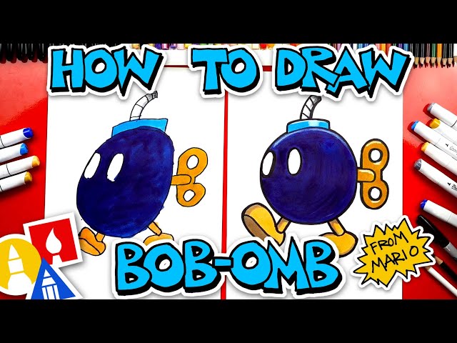 How To Draw Bob omb From Mario