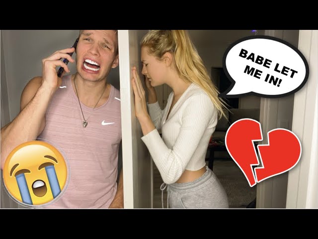 CRYING WITH THE DOOR LOCKED! *PRANK*