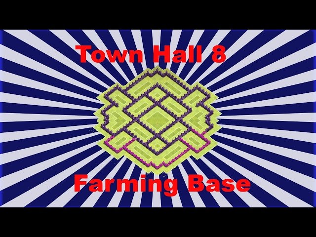 Clash Of Clans - Best Town Hall 8 Farming Base layout (Speed Build)