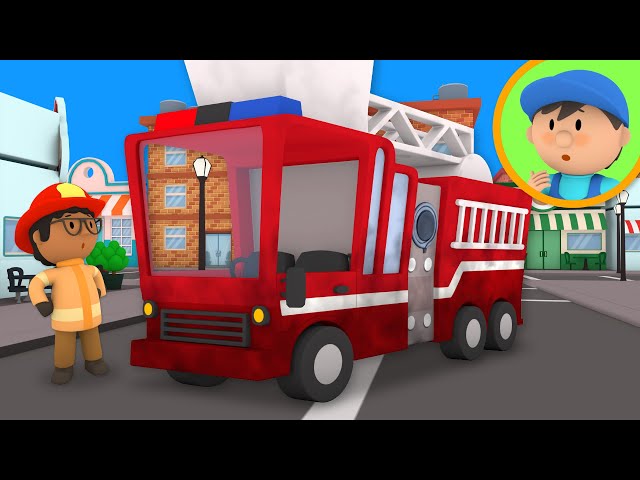 Felix's Fire Truck goes to the Car Wash | Carl's Car Wash