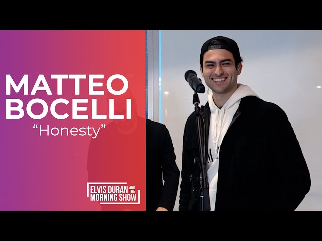 Matteo Bocelli - "Honesty" | Elvis Duran Live