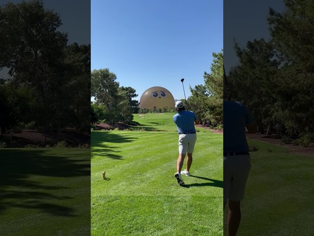 Las Vegas Sphere Trolls Golfer