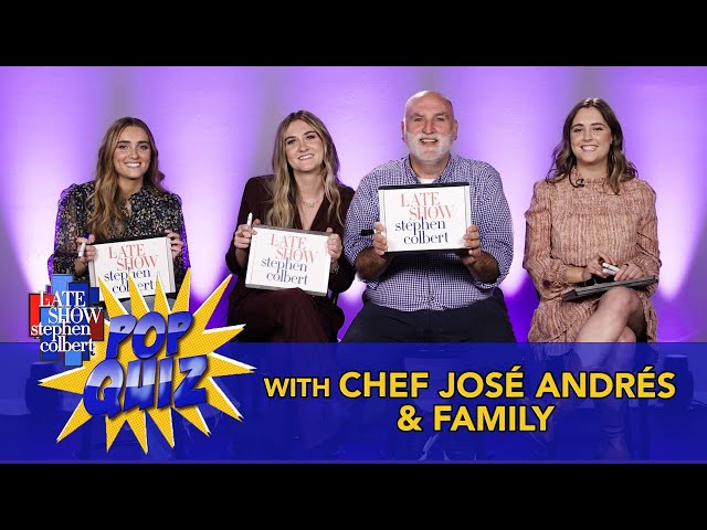 Pop Quiz with Chef José Andrés & Family