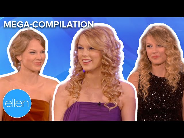 Every Time Taylor Swift Appeared on The Ellen Show In Order (Part 1) (MEGA-COMPILATION)