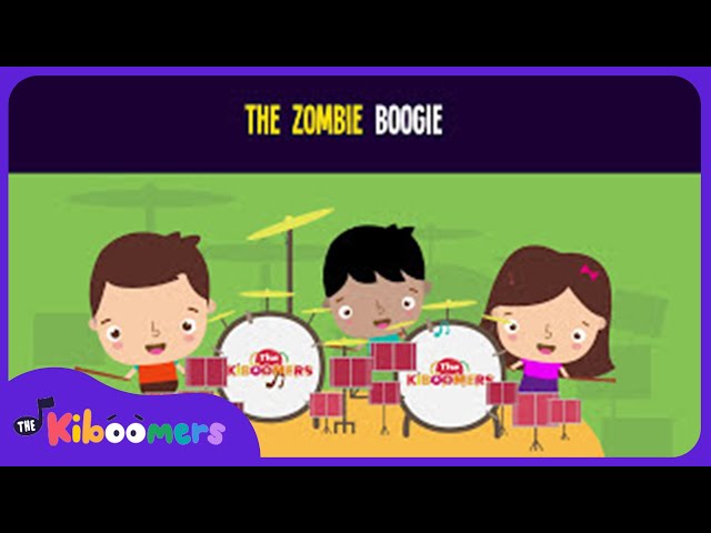 Zombie Boogie Lyric Video - The Kiboomers Preschool Songs & Nursery Rhymes for Halloween