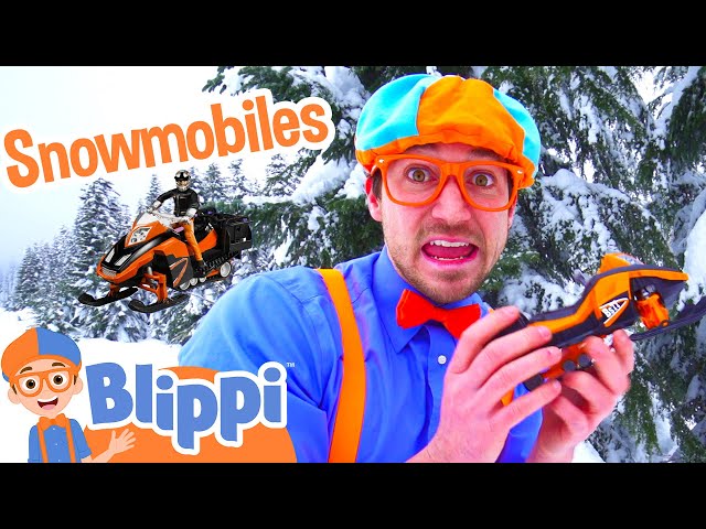 Blippi Learns about Snowmobiles! | Blippi Full Episodes | Christmas Vehicle Videos for Kids