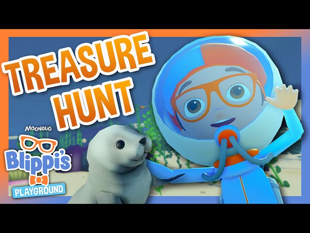 Blippi's Underwater Treasure Hunt! | Blippi Plays Roblox! | Gaming Videos