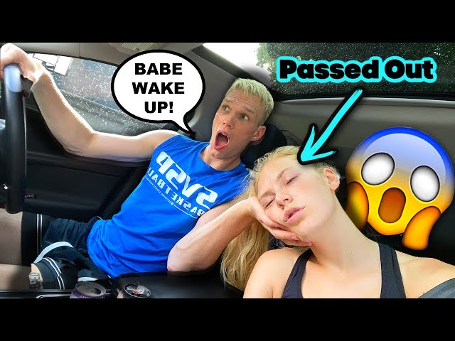 PASSING OUT and THROWING UP WHILE DRIVING PRANK ON BOYFRIEND! *REVENGE*