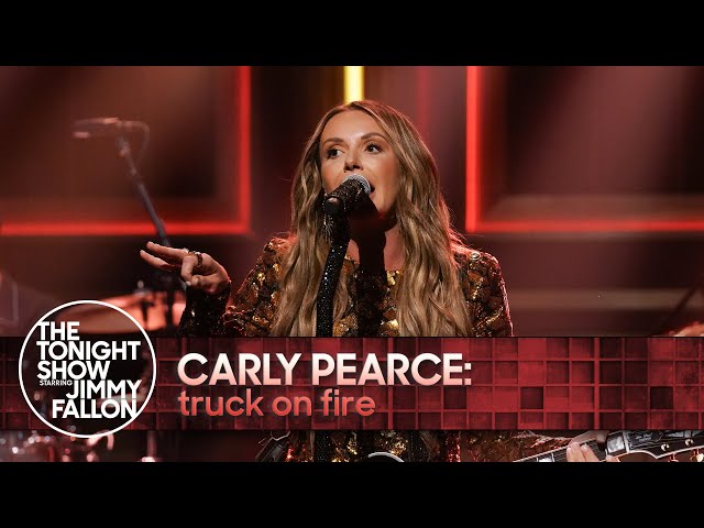 Carly Pearce: truck on fire | The Tonight Show Starring Jimmy Fallon