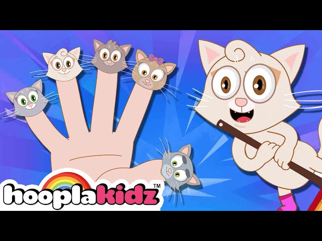Fun Kids Songs + Cat Finger Family Song | HooplaKidz Nursery Rhymes