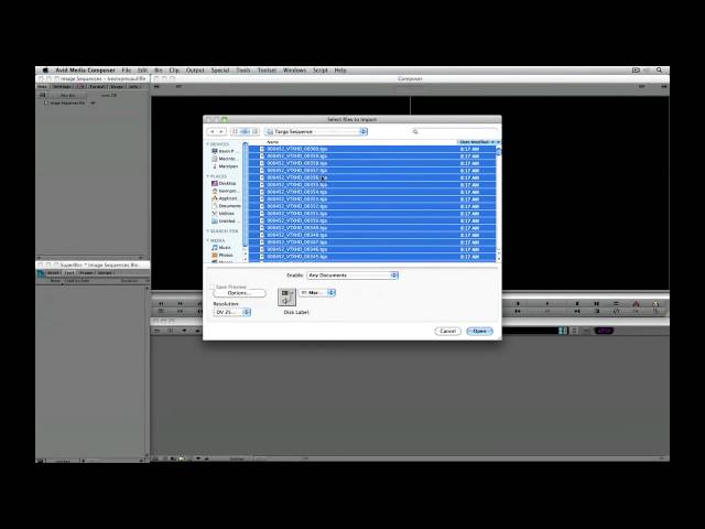 Avid Media Composer Quick Tip 2 - Importing Image Sequences