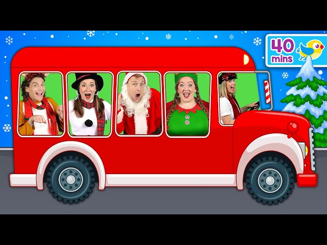 Wheels on the Bus Christmas 🎄 and More Nursery Rhymes (40mins compilation)