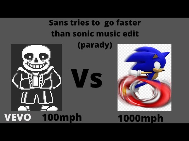 Megalovania but sans tries to go faster than sonic!!