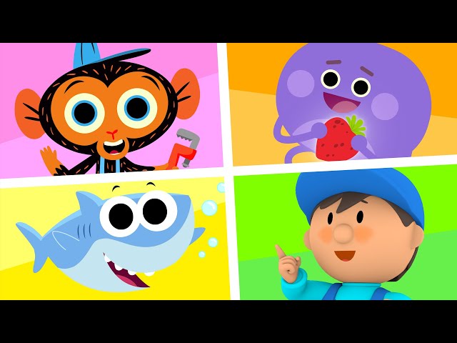 Super Simple Kids Cartoon Collection! With Finny the Shark, Carl's Car Wash, & The Bumble Nums