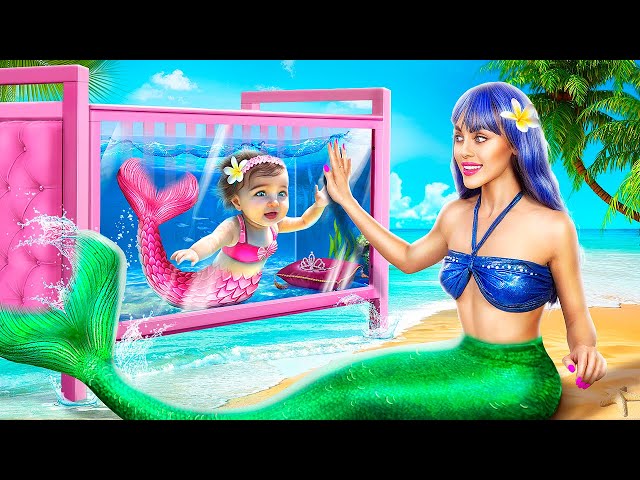 I Was Adopted by Mermaid Family! How to Become a Mermaid!