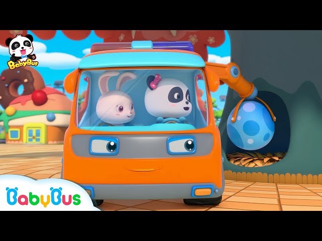 What Does Baby Panda Hide? | Monster Trucks' Easter Egg Hunt | Kids Song | Nursery Rhymes | BabyBus