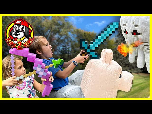 MINECRAFT IN REAL LIFE - WANDERING TRADER BATTLES A GHAST!