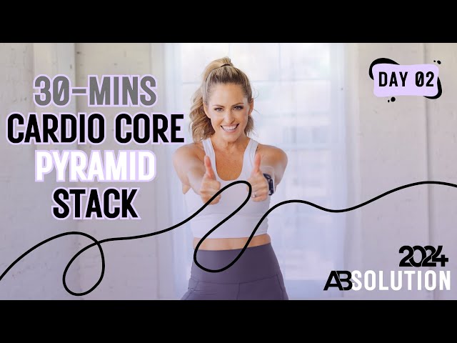 Shred & Sculpt: 30-Min Cardio Core Pyramid Stack Workout - ABSOLUTION 2024 DAY 2