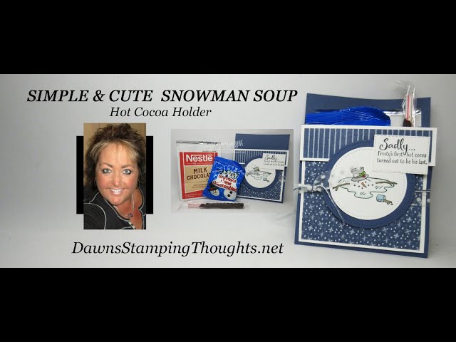 SIMPLE & CUTE SNOWMAN SOUP  Hot Cocoa Holder
