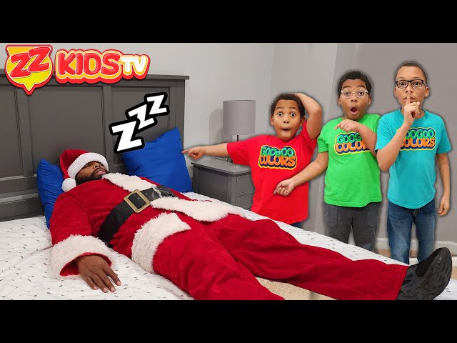Don't Wake The Santa Imposter! ZZ Kids TV Game Show
