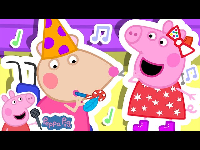Peppa Parties with the Amazing Mandy Mouse | More Nursery Rhymes & Kids Songs