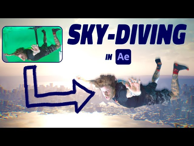 Green Screen Skydiving in AFTER EFFECTS (teaser)