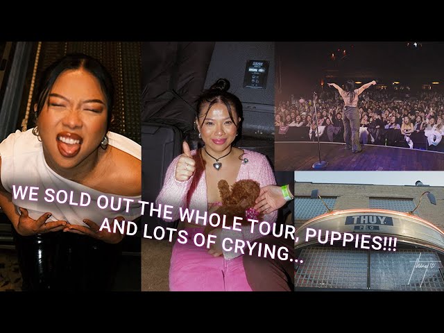 thuy - we sold out the whole tour, puppies!!!, and lots of crying... (girls like me dont cry tour)