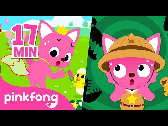 Find Pinkfong's Tail! + More | Animal Songs Compilation by Pinkfong Ninimo | Pinkfong for Kids