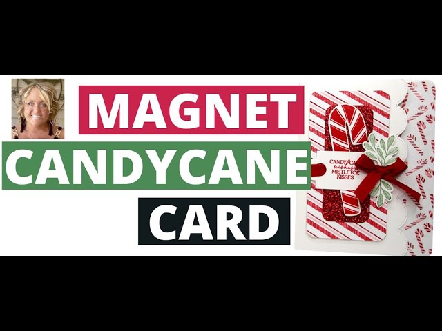 Magnet  Candy  Cane  Christmas  Card