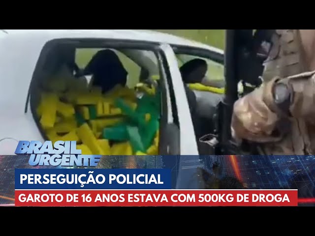 PERSEGUIÇÃO POLICIAL: Motorista de 16 anos capota o carro durante fuga no Paraná | Brasil Urgente