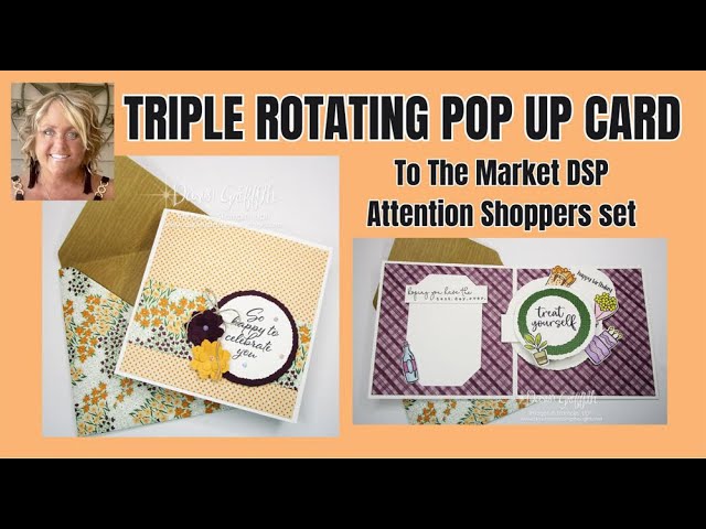 Amazing  Triple  Rotating  Pop Up  Fun  Fold  Card