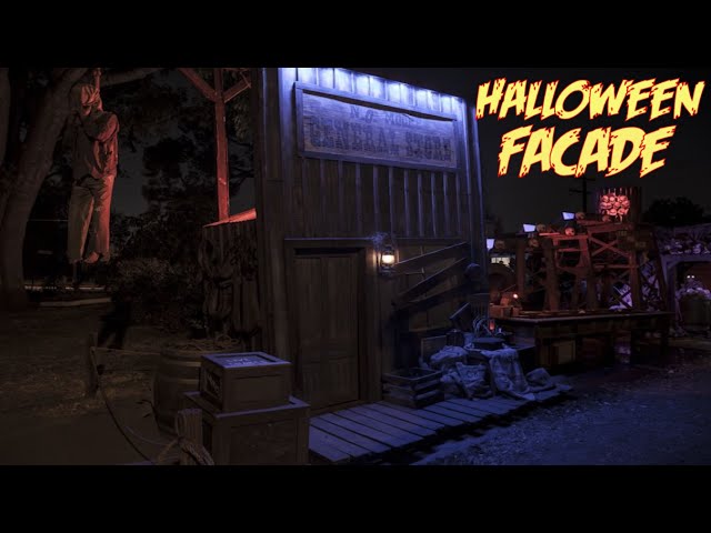 Halloween Facade | Haunted Ghost Town General Store (Pt.4) Rust Galvanized Metal Roofing