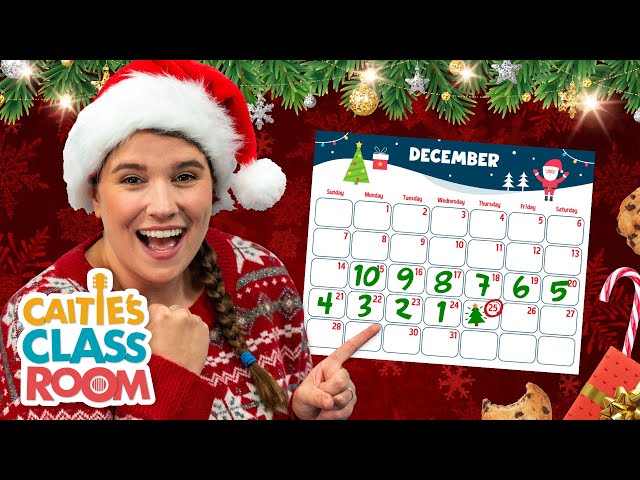Countdown To Christmas! - Official Caitie's Classroom Music Video - Kids Holiday Song!