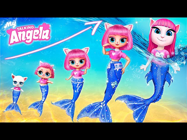 Angela the Mermaid Growing Up! 32 DIYs for LOL Surprise