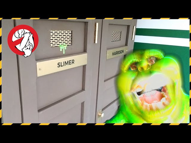 HAUNTED GHOSTBUSTERS TOY PLAYSET! - Slimer Goop Lockers & Fire Pole! (Pt.5)