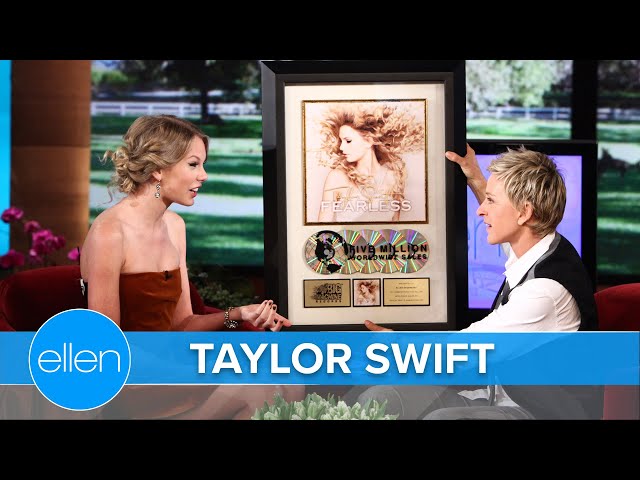 Taylor Swift and a Multi Platinum Gift for Ellen (Season 7 Interview)
