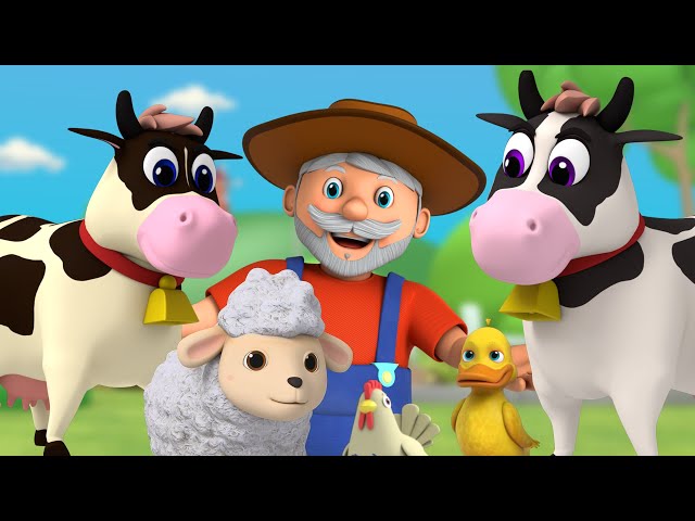 Old Macdonald Had A Farm | Baby Animals For Kids | Meeko's Family Classic Nursery Rhymes