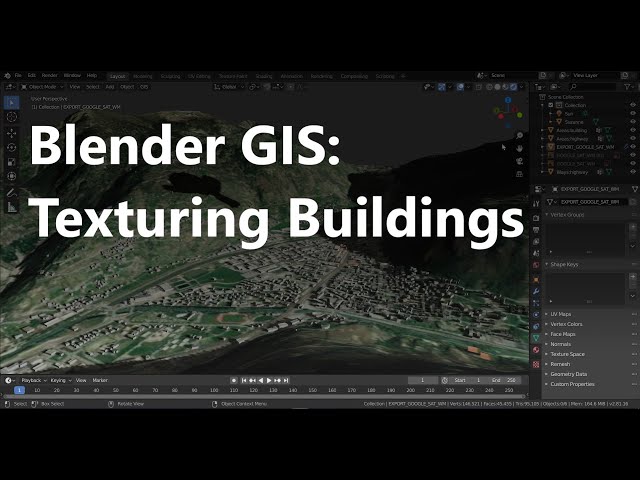 Blender GIS - Texturing Buildings