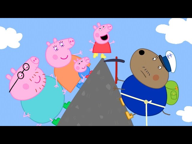 Peppa Pig Climbs Up to the Top of the Mountain| Peppa Pig Official Family Kids Cartoon