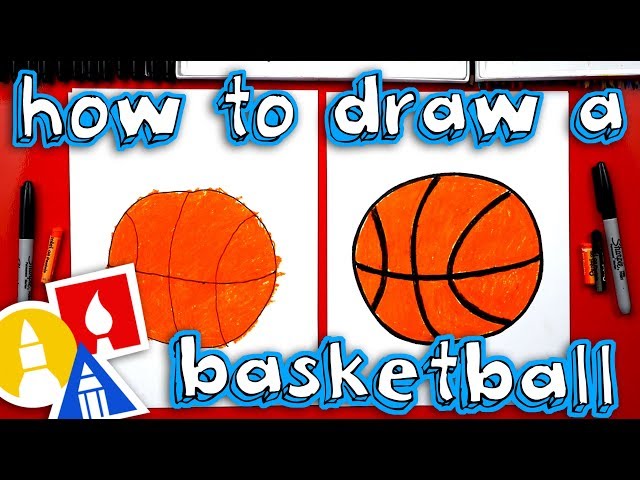 How To Draw A Basketball   For Young Artists!