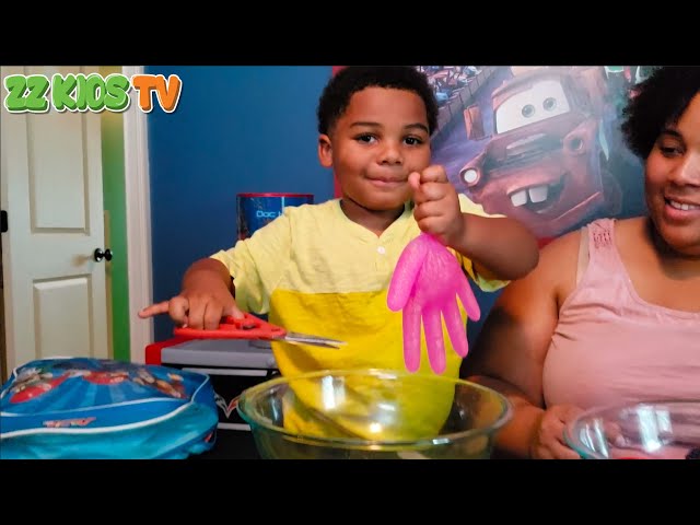 ZZ Kids TV Slime In Glove Hide and Seek Challenge!