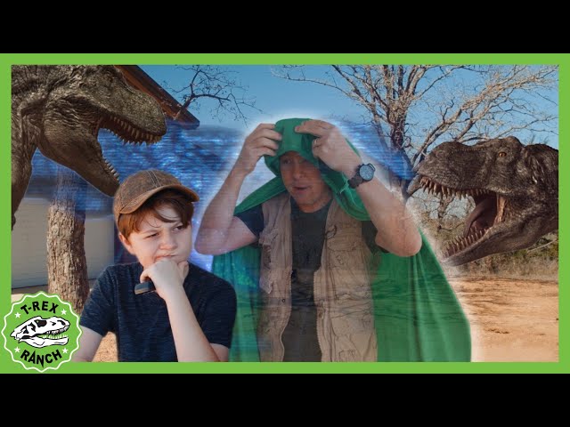 Dino Invisible Cloak and Hologram?! | T-Rex Ranch Dinosaur Videos