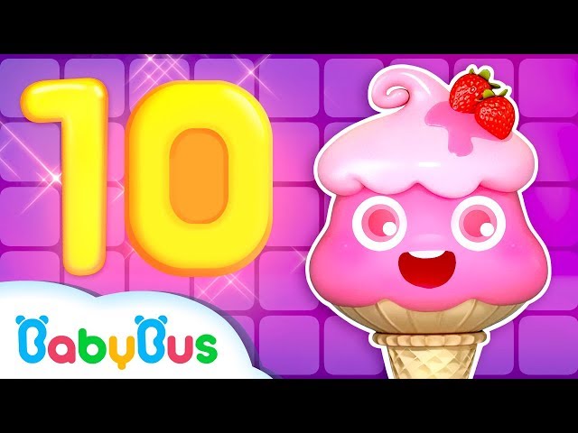 Learn Numbers with Ice Creams | Nursery Rhymes | Kids Songs | Kids Cartoon | BabyBus