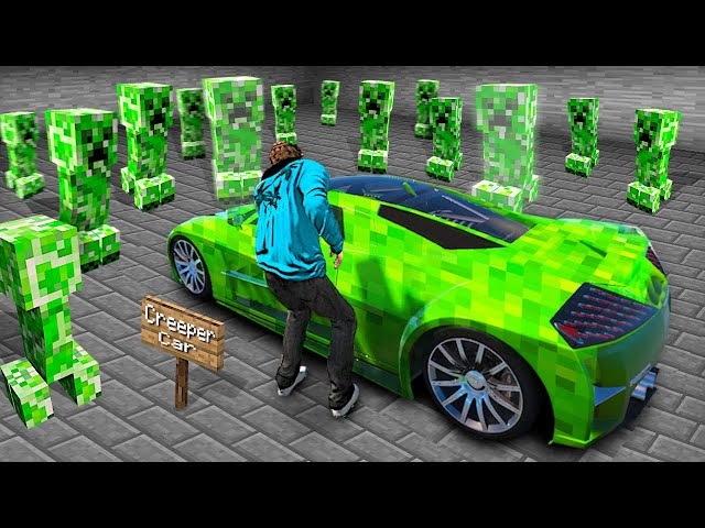 Collecting RARE MINECRAFT Cars In GTA 5! (Mods)